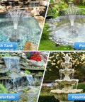 Pond Filter Box With U-V Clarifier And 660GPH Fountain Pump Kit For 1180 Gal Ponds, Koi Ponds, Waterfalls And Aquariums showcasing uses