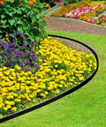 Two Pack 1.5 Inch Garden Edging Border 100 Ft Total Length Plastic Landscaping Edge With 120 Spikes Easy No Dig Install