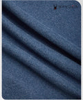 Mens Lightweight Quarter Zip Fleece Pullover For Gym And Running Soft Breathable Grid Fleece Athletic Top Blue Slate fabric texture