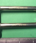 Long D Shackle 316 Stainless Steel Marine Grade Three Eighths Inch Heavy Duty Boat Hardware placed next to a ruler