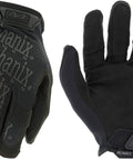 Original Tactical Glove With Mega Grip For Real Slip Free Handling Tough As Nails Impact Resistant Safety Gear That Works With Touchscreens Built For Work Or Dyi Medium Covert Black shown palm and back view.