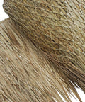 Mexican Palm Thatch Roll 35 Inch By 30 Ft Natural Tiki Bar Roof Palapa Thatched Roof Duck Blind Grass Patio Cover Hand Woven Real Straw Eco Friendly 87.5 Sq Ft Coverage Trim To Size
