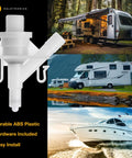 Rv Toilet Water Valve Replacement For Dometic Sealand Pedal Flush Models 300 301 310 311 320 321 Stops Leaks And Weak Flush Diy Install No Plumber Needed Oem 385311641 white ABS valve for RVs and boats