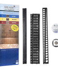 Standard Shower Floor Kit With Pre Pitch System No Brainer Setup Weep Protector Pan Liner Shower Drain DVD components shown