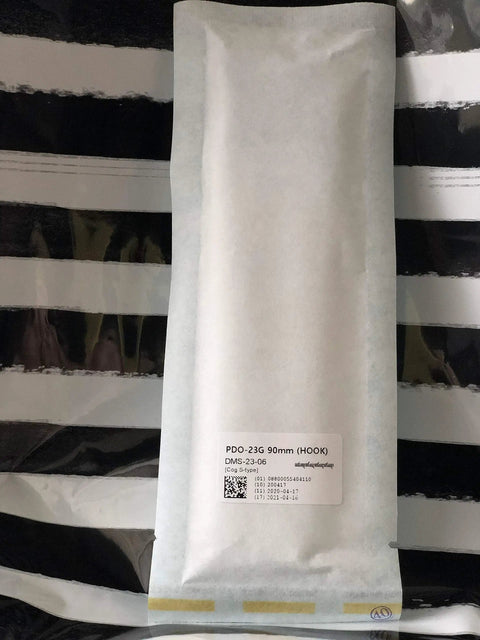 Package of PDO Cog Threads 23G X 90mm Hook Cog For Lift And Rejuvenation 20 Pieces Biodegradable Thread Lift For Tightening Skin