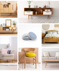 Round Furniture Sliders 1 1/8 Inch Glides 16 Pack PTFE Bottom Shields hardwood chairs and tables, with stylish furniture.
