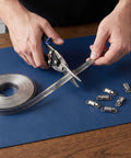 Hose Clamp Roll Kit With Custom Cut Lengths By The Foot Perfect For Home Projects And Industrial Uses To Fit Any Pipe Sizes With Ease, stainless steel band cut with snips