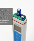 Waterproof EC60 Pocket Conductivity Tester Kit With Replaceable Platinum Black Sensor, powered by 4 AAA batteries