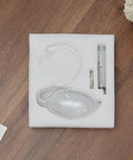 Elegant Swan Shaped Weather Predictor Barometer Weather Station 7 Inch Crystal Storm Glass packed in foam insert