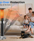 Crank Up The Cozy With This Portable Infrared Patio Heater Tower With Remote Control 1500W ETL Certified indoor use