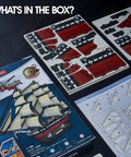 USS Constitution 3D Ship Puzzle For Adults And Teens Realistic Sailing Boat Model Kit 193 Pieces box and instruction sheets
