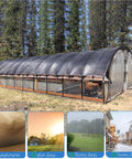 40 By 50 Feet Black Shade Cloth Mesh Tarp With Grommets For Outdoor Patio Garden Carport Chicken Coops Backyards Plant Cover Ninety Percent Shade Coverage Heavy Duty Sun Shade Netting over greenhouse