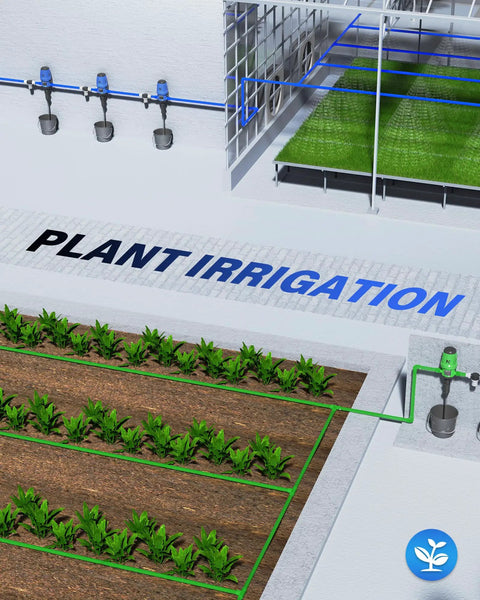 Gardens and greenhouse setup using Water Powered Fertilizer Injector For Drip Irrigation With No Electricity Needed And Adjustable Dosing.
