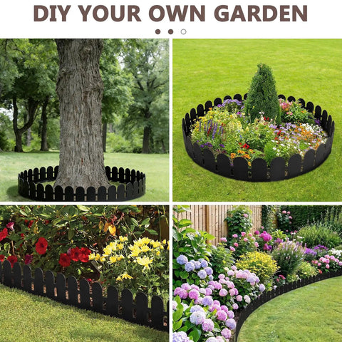 49Ft Arch Garden Edging Border For Flower Beds And Lawns, 5.5 Inch Tall Decorative Landscape Border in garden scenes