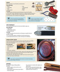 Page from Leather Crafting Starter Guide With Step By Step Techniques For Beginners Includes Pattern Prep Tools Stamps Embossing Stitching Braiding Finishes And Project Ideas To Kickstart Your Handmade Leather Journey showing spots, tips for belts, upholstery tacks, and zippers.