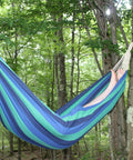 Breathable Cotton Canvas Hammock For One Person Lightweight Camping Gear For Hiking Backpacking Hunting Outdoors or Backyard
