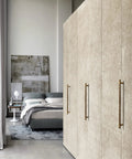 Wardrobe with Antique Brass T Bar Cabinet Pulls Set Of 6 Knurled Zinc Alloy Handles With 12.6 Inch Center To Center Spacing