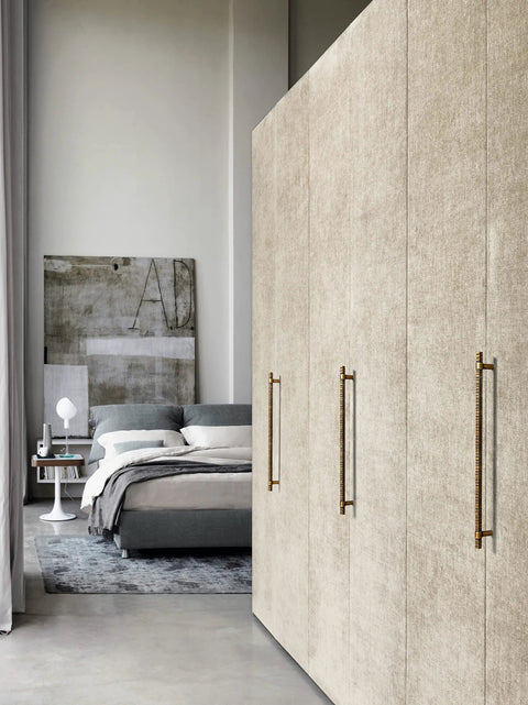 Wardrobe with Antique Brass T Bar Cabinet Pulls Set Of 6 Knurled Zinc Alloy Handles With 12.6 Inch Center To Center Spacing