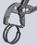 Hose Clamp Pliers For Click Clamps With Rotating Jaw Inserts, Push Button Quick Adjust, Lock In 15 Positions, Handles Tight Clamps