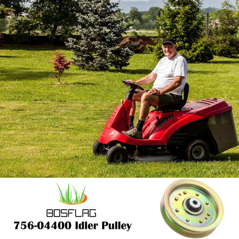 Heavy Duty Deck Drive Pulley Replacement For Cub Cadet Z Force 44 To 60 Inch Mowers in use on a red mower.