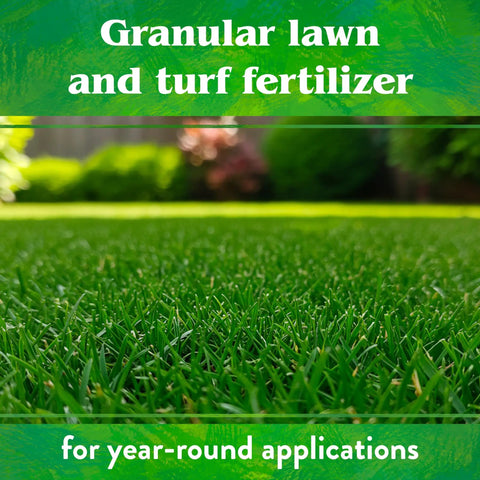 Bio Turf All Natural Lawn Fertilizer For Grass And Ornamentals, 8-3-5 NPK Granular Formula, OMRI Listed Organic Lawn Food