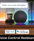 Smart LED Strip Lights RGBIC Neon Color Changing With WiFi App Control And Music Sync, Works With Alexa And Google Home