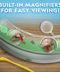 Light Up Ant Habitat Kit For Kids With Magnifiers Totally Hands On Science Toy For Curious Minds Watch Ants Build Tunnels In A Safe Gel Terrarium Explore Lighting Temperature And Location To See What Helps Them Thrive. built-in magnifiers and ant habitat