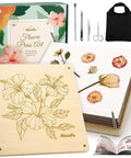 11x11 Inch 10 Layer Flower Press Kit For Diy Crafts Pressed Flowers And Plant Pressing Ideal For Wedding Bouquets with tools and basswood plates