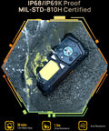 Armor 29 Pro Thermal 5G Rugged Phone With Dual 6.67 Inch AMOLED Dual Screen, 64MP, 50MP, And 50MP Triple Camera, Massive 21200mAh Battery With 120W Fast Charge, 32GB RAM And 512GB/2TB Storage, MTK Dimensity 7400, Android 15, Widevine L1, 1000LM LED Light in water