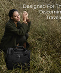 Briggs & Riley 2-Wheel Cabin Bag, black softside carry-on luggage with interlocking handle