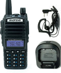 Dual Band Ham Radio Transceiver 136 to 174 MHz and 400 to 520 MHz with Battery Earpiece Antenna Charger FCC Part 90 Certified