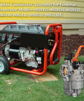 Quality Generator Carburetor Replacement Kit For Generac Gp7500 Gp8000 Gp8000e Heavy Duty with visible generator and carburetor.