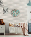 Peel And Stick Wall Planks White Washed Oak Box Kit For No Brainer DIY Feature Wall Coverage 108 Sq Ft with nursery decor
