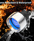 Push To Start Ignition Switch 12V 50A One Button Start No Fuss With Blue LED Light, flame-retardant, waterproof design