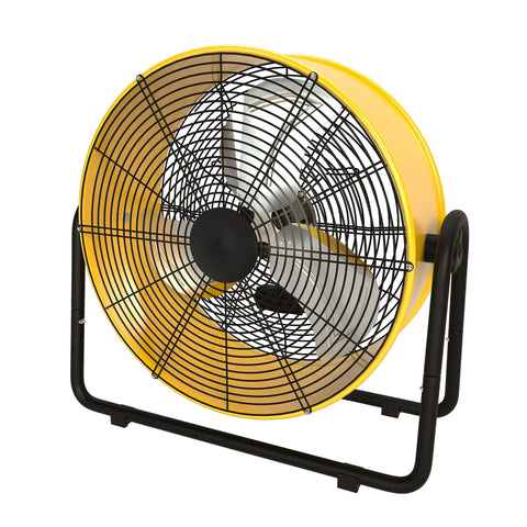 Beefy Heavy Duty 42 Inch Industrial Drum Fan With Dual Speed Control High Velocity Metal Floor Fan 360 Degree Tilt Built For Warehouses