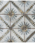 Harmonia Marrakech Blue 13x13 Ceramic Tile For Floor And Wall Use, Glazed With Subtle Texture And Low Sheen, Durable PEI IV Rated