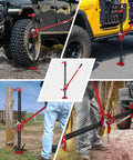 Beefy 7000 Pound Capacity High Lift Farm Jack with Ratcheting Mechanism 48 Inch for off-road bumper lift and utility use