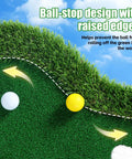 Poolside Floating Golf Green For Pool And Lake Play with ball-stop design and raised edges to prevent balls rolling off