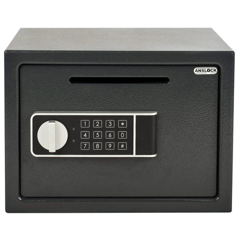 Drop Slot Depository Safe With Front Slot And Electronic Keypad Lock 0.58 Cu Ft Home And Hotel Cash Safe Box