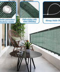 3x10 Patio Privacy Screen For Balcony And Fence Cover Railing Netting Mesh Shade Fabric Balcony Cover for outdoor deck