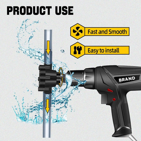 Badass Mini Drill Pump Adapter Hella Fast Fluid Transfer For Water Diesel Motor Oil Suction Extraction Tool in use with water flow
