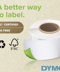 Top Shelf Name Badge Labels Compatible With Labelwriter Printers Featuring Killer Peel And Stick Adhesion. BPA Free roll.
