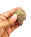 Handmade Jute Rope Drawer Knobs Set Of 6 Rope Knot Cabinet Pulls For Doors Wardrobes And Cupboards Dope Nautical Decor 36 Millimeters Long Screws Included Easy Install, jute knob with screw