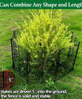 4 Pack Plant Protectors From Animals, DIY Garden Cages With 1 Inch Mesh For Vegetables, Shrubs And New Plants, Chicken Wire Barrier Keeps Rabbits And Chipmunks Out, 16 Panels, Easy Assembly installed around shrub