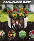 Galvanized Raised Garden Bed Kit With Three 2x2x1ft Round Planter Beds All In One Mini Seed Spreader And Disk Seeder