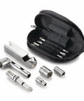 On The Go Trail Multi Tool Kit For Motorcycles Compact Portable Repair Kit With 14 12 10 8mm Hex Sockets, open carry case