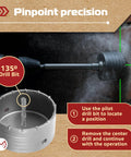Heavy Duty Concrete Hole Saw Kit With Sds Plus And Max Adapters Pro Masonry Drill Bit Set for precise brick drilling