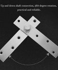 Full Rotation Pivot Door Hinges Set of Four Stainless Steel Hidden Hinges showing 360 degree rotation mechanism