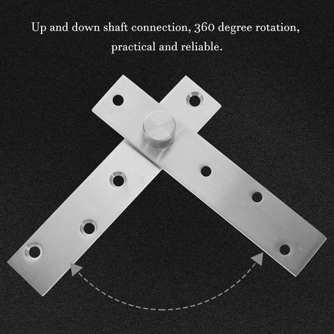 Full Rotation Pivot Door Hinges Set of Four Stainless Steel Hidden Hinges showing 360 degree rotation mechanism