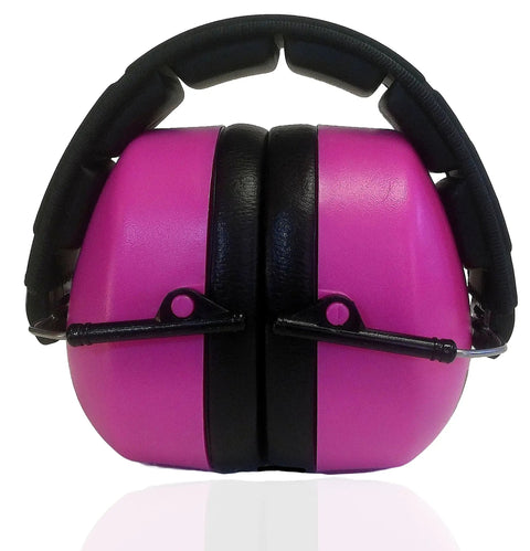 High NRR 37dB Safety Ear Muffs For Shooting And Industrial Work, Ultra Comfortable Hearing Protection With Padded Headband, Maximum Noise Reduction For Loud Tools And Motors, Pink